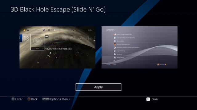 3D Black Hole Escape – Slide N Go