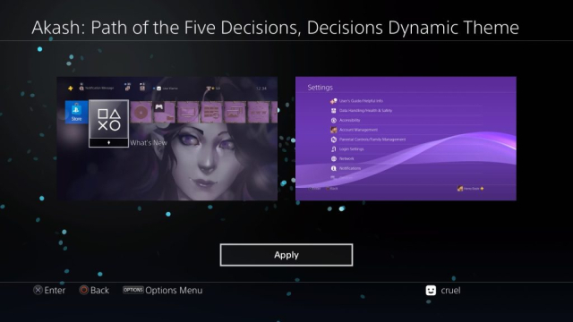 Akash – Path of the Five Decisions, Decisions – Dynamic
