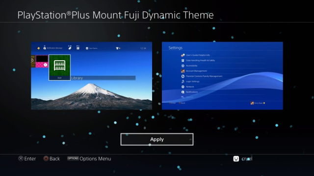 Mount Fuji Dynamic Theme PS Plus Exclusive