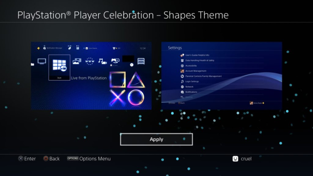 PlayStation Player Celebration – Shapes