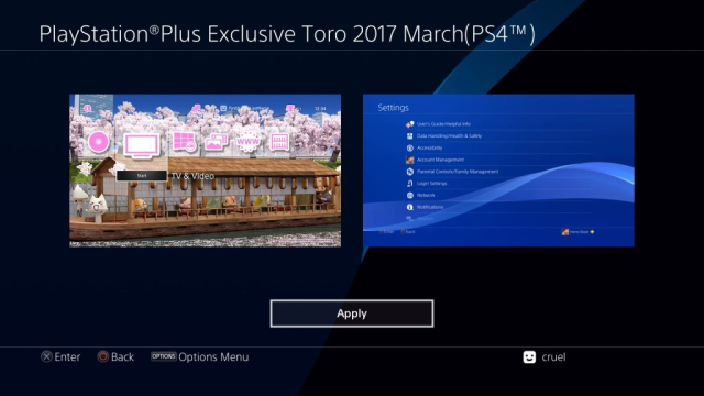 PlayStation Plus – Exclusive Toro – March 2017