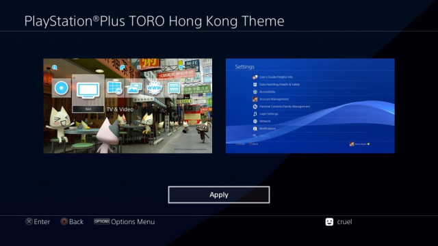 PlayStation Plus – Toro – Hong Kong