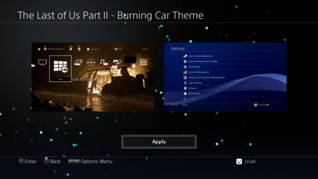 The Last of Us Part 2 – Burning Car